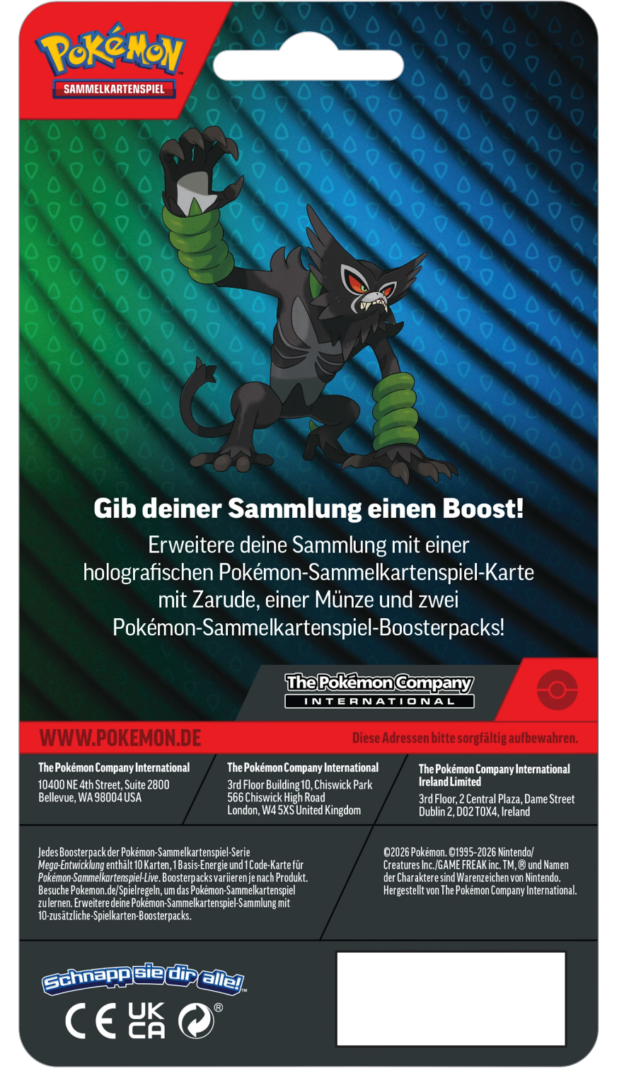 Pokémon TCG: 2-Pack Zarude Blister Q3 2026 - DE