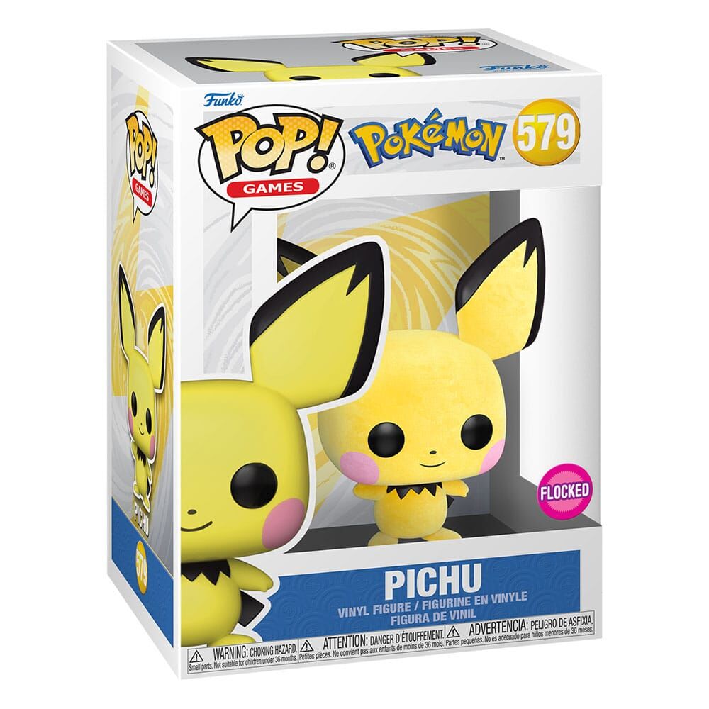  Pokémon Funko POP! #579 Pichu Flocked - Exclusive Version 9cm
