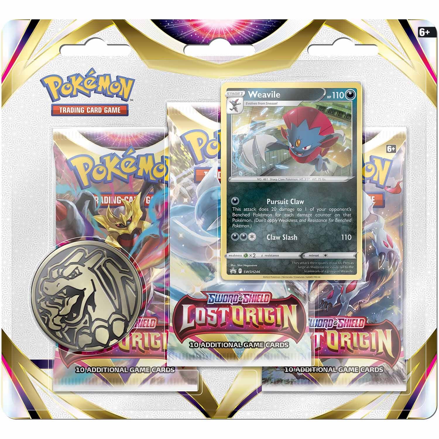 Pokémon Sword & Shield Lost Origin Weavile Collection Blister - EN