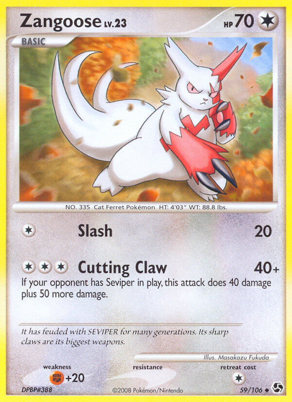 Zangoose - 59/106 - Reverse Holo - EN Zangoose - 59/106 - Reverse Holo - EN
