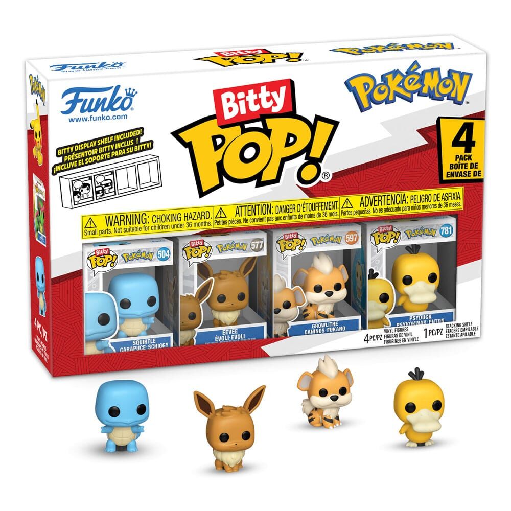 Pokémon Bitty POP! Vinyl Figur 4er-Pack Series 4 - 2cm 