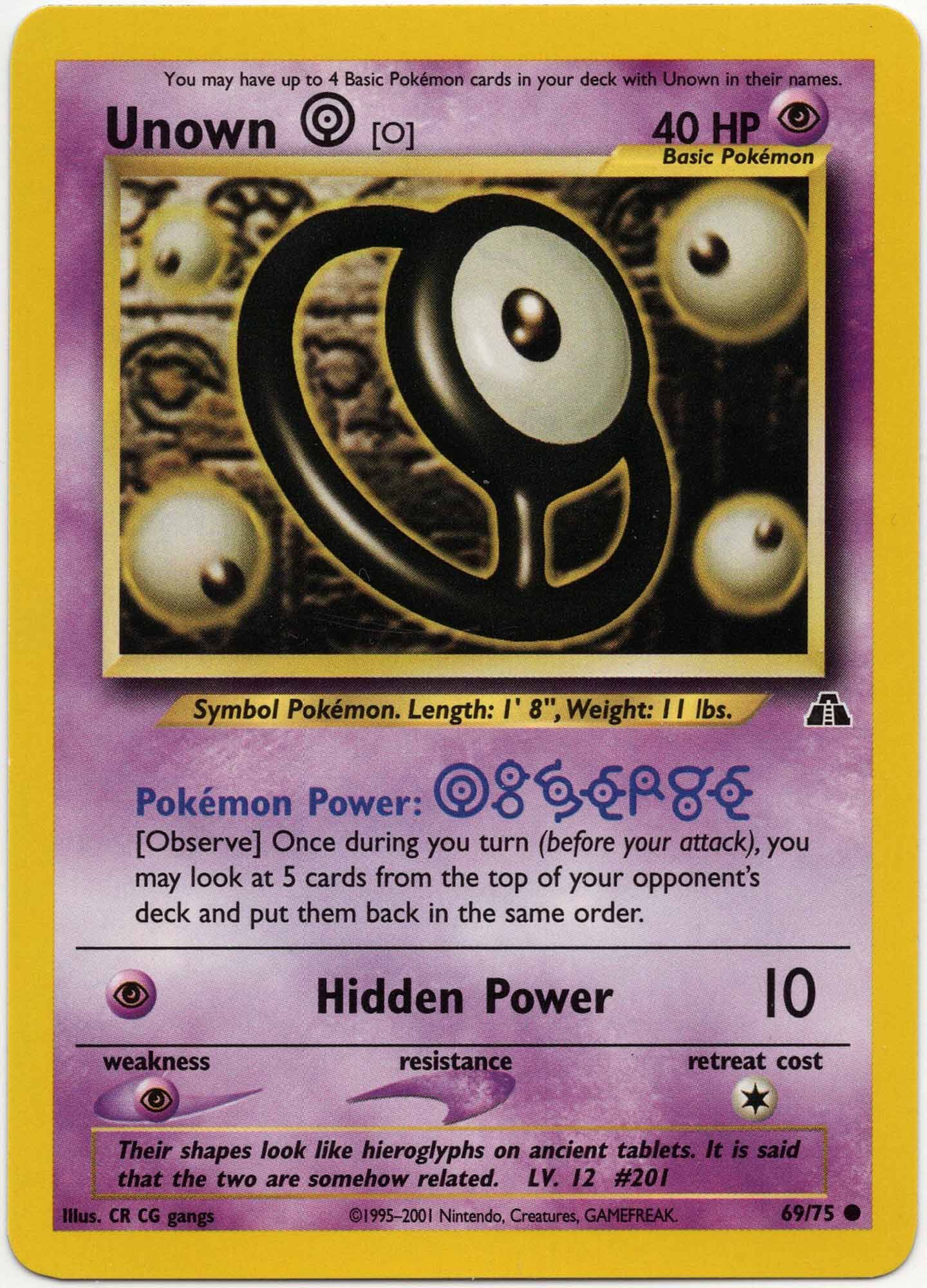 unown-o-69-75-pok-mon-tcg Unown O - 69/75 - Pokémon TCG