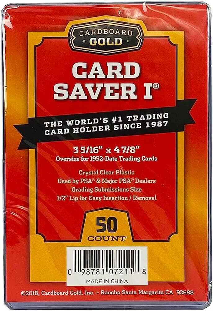 50 Cardboard Gold Graded Card PSA Submission Card Savers 1