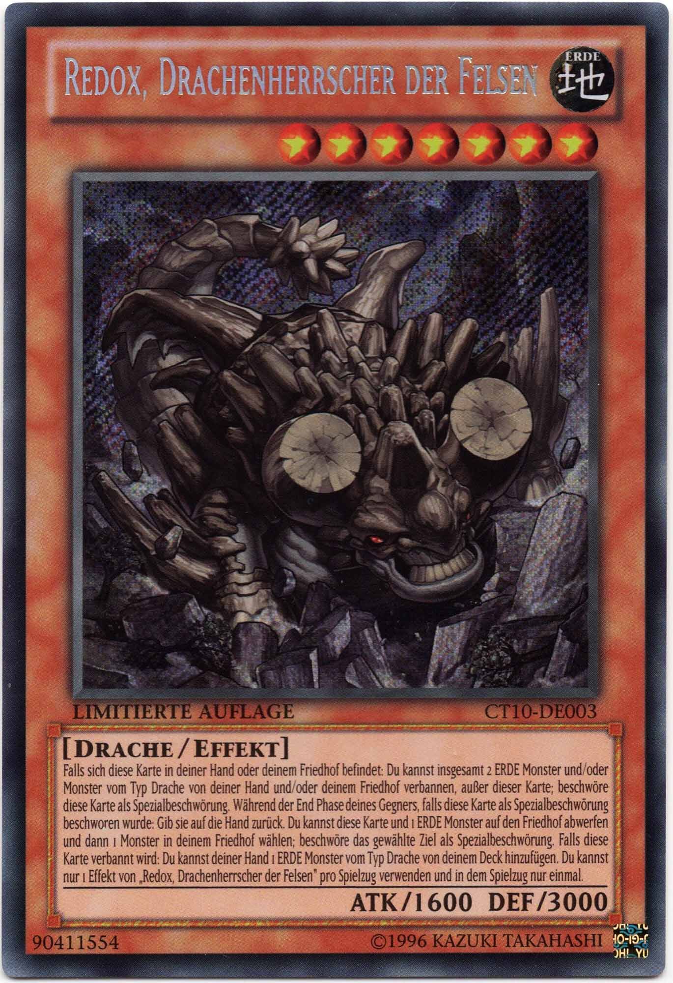 redox-drachenherrscher-der-felsen-ct10-de003-secret-rare-limitierte-auflage-near-mint Redox, Drachenherrscher der Felsen - CT10-DE003 - Secret Rare - Limitierte Auflage (Near Mint)