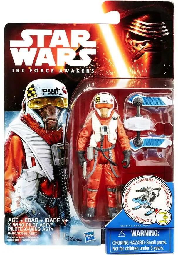 Star Wars The Force Awakens Snow & Desert X-Wing Pilot Asty Action Figure [Snow Mission]