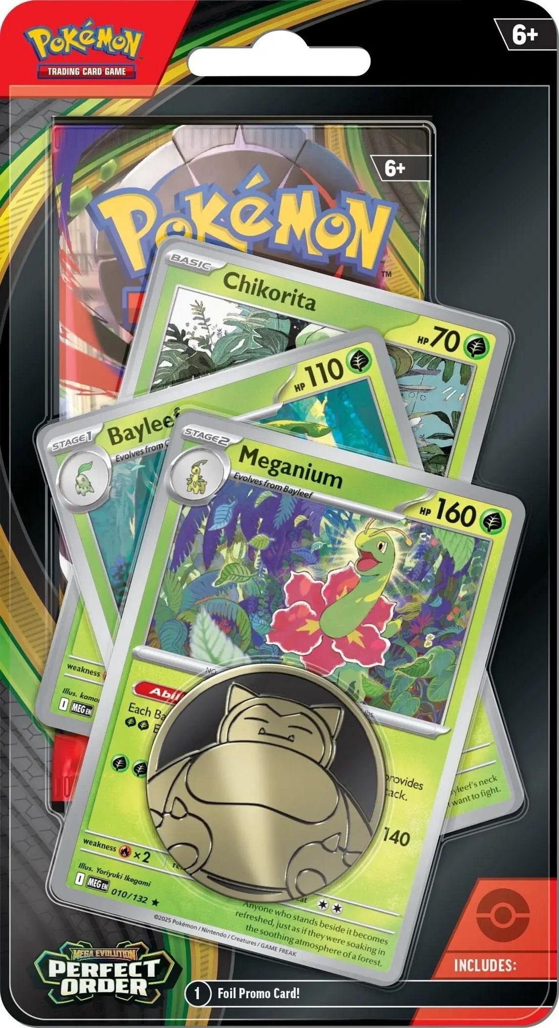Pokémon TCG: Mega Evolution - Perfect Order Meganium Premium Checklane Blister - EN Pokémon TCG: Mega Evolution - Perfect Order Meganium Premium Checklane Blister - EN