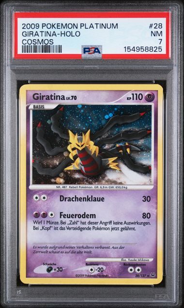 Giratina #28 - Platinum Cosmos - Holo - PSA 7 NM - Pokemon Giratina #28 - Platinum Cosmos - Holo - PSA 7 NM - Pokemon
