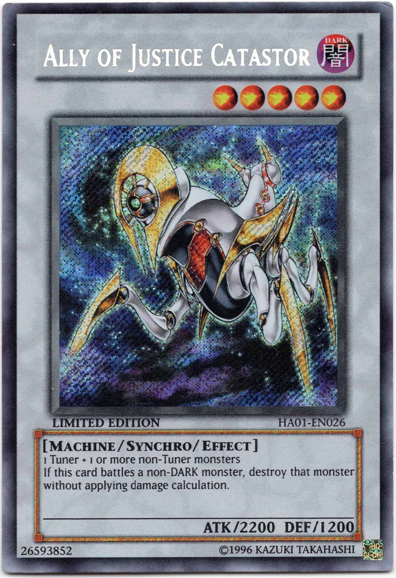 ally-of-justice-catastor-ha01-en026-secret-rare-limited-edition-lightly-played Ally of Justice Catastor - HA01-EN026 - Secret Rare - Limited Edition (Lightly Played)