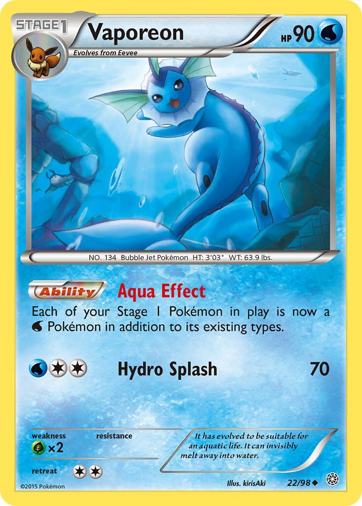 Vaporeon - 22/98 - EN Vaporeon - 22/98 - EN