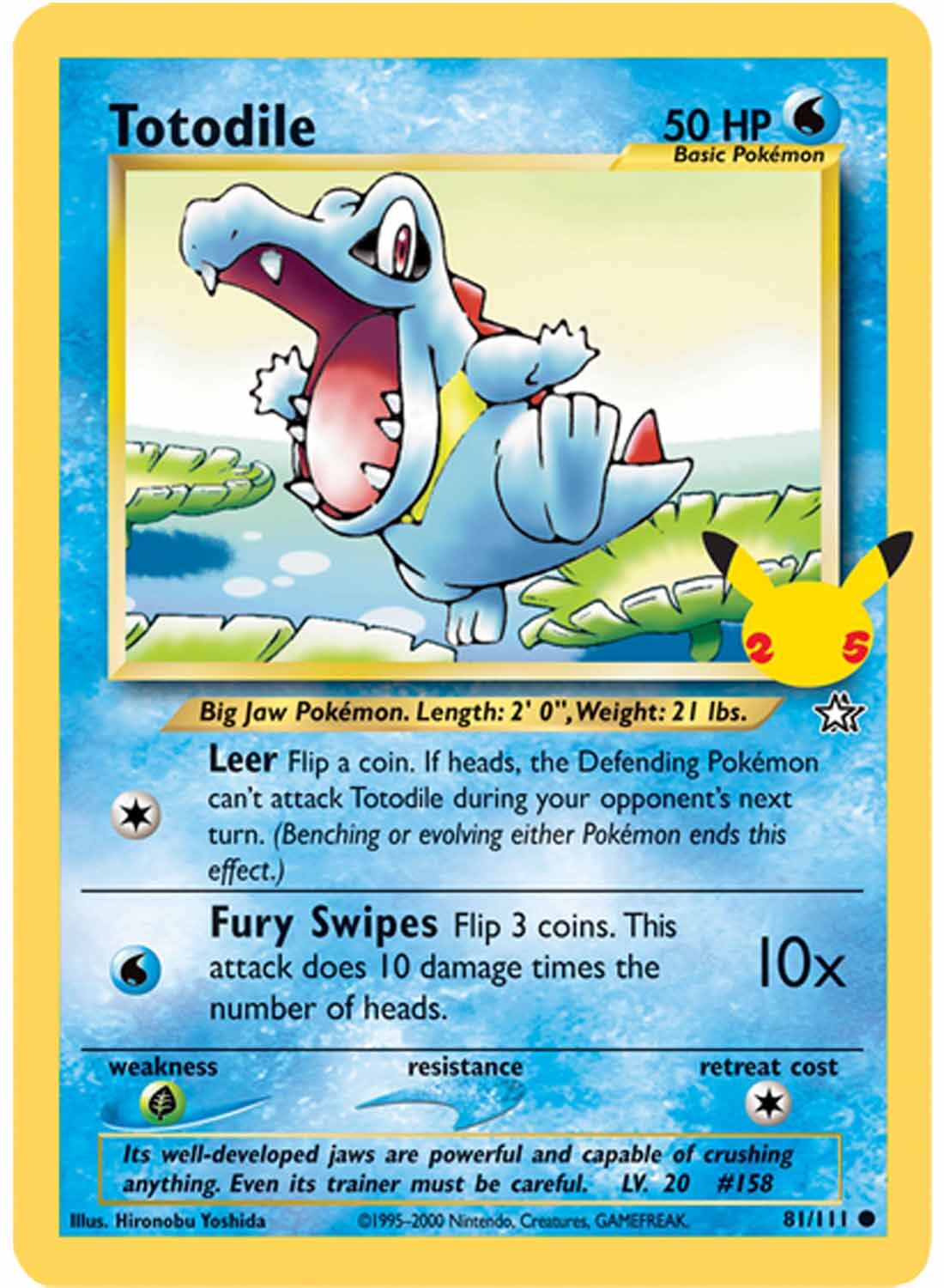 Pokémon 25th Anniversary Johto Starters 3 Pack Jumbo Promos - EN