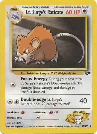 Lt. Surge’s Raticate - 53/132 - Unlimited - EN