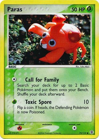 Paras - 72/112 - Reverse Holo - EN