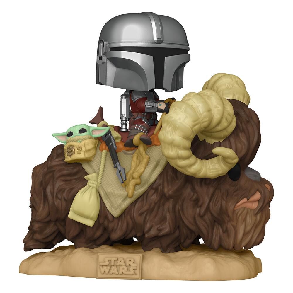 Star Wars The Mandalorian POP! Deluxe Vinyl Figur The Mandalorian on Wantha with Child in Bag 9 cm Star Wars The Mandalorian POP! Deluxe Vinyl Figur The Mandalorian on Wantha with Child in Bag 9 cm
