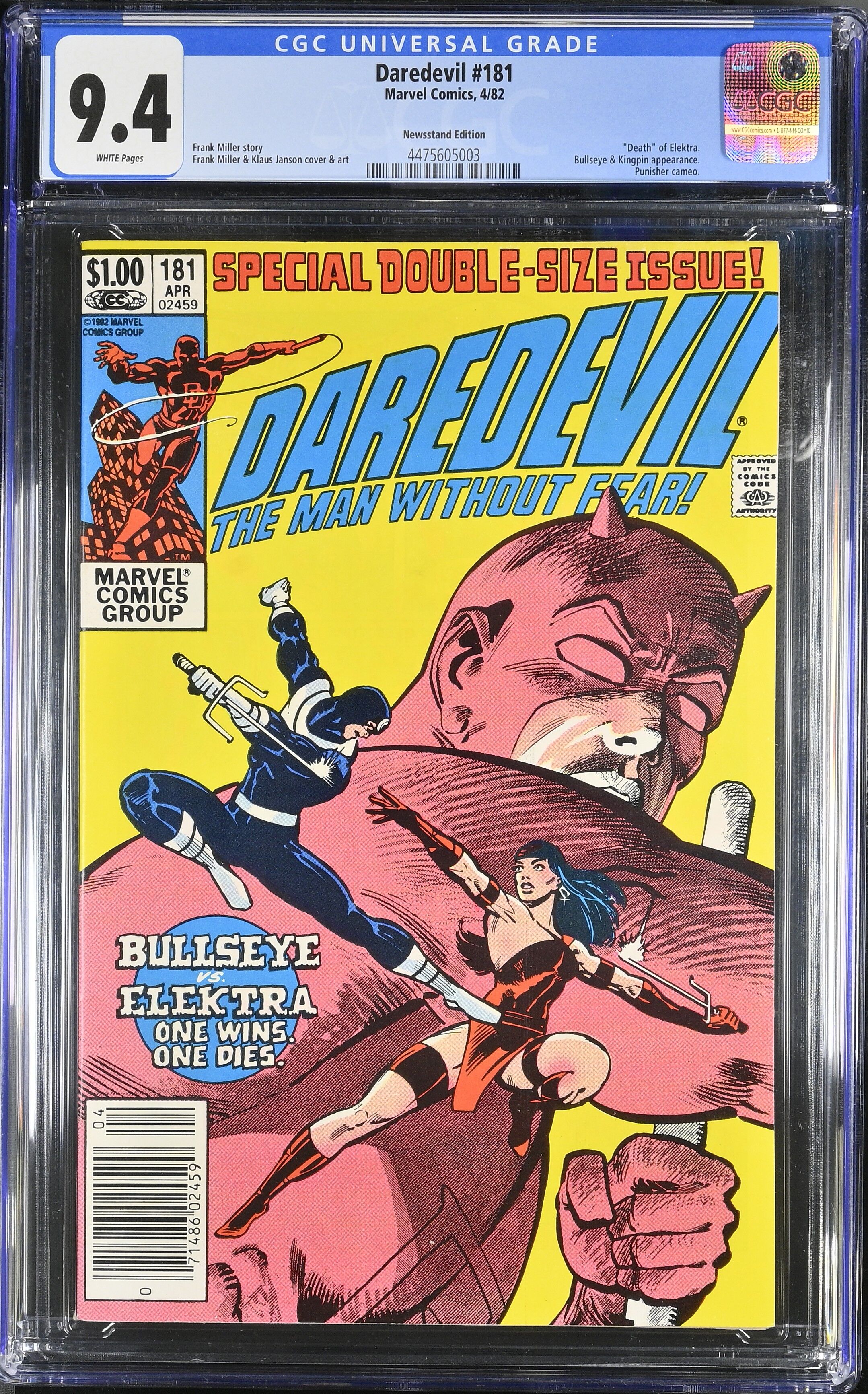 Daredevil #181 CGC 9.4 Daredevil #181 CGC 9.4