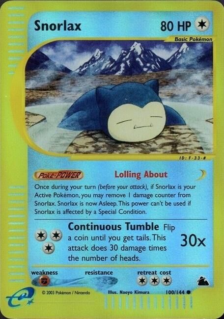 Snorlax - 100/144 - Reverse Holo - EN