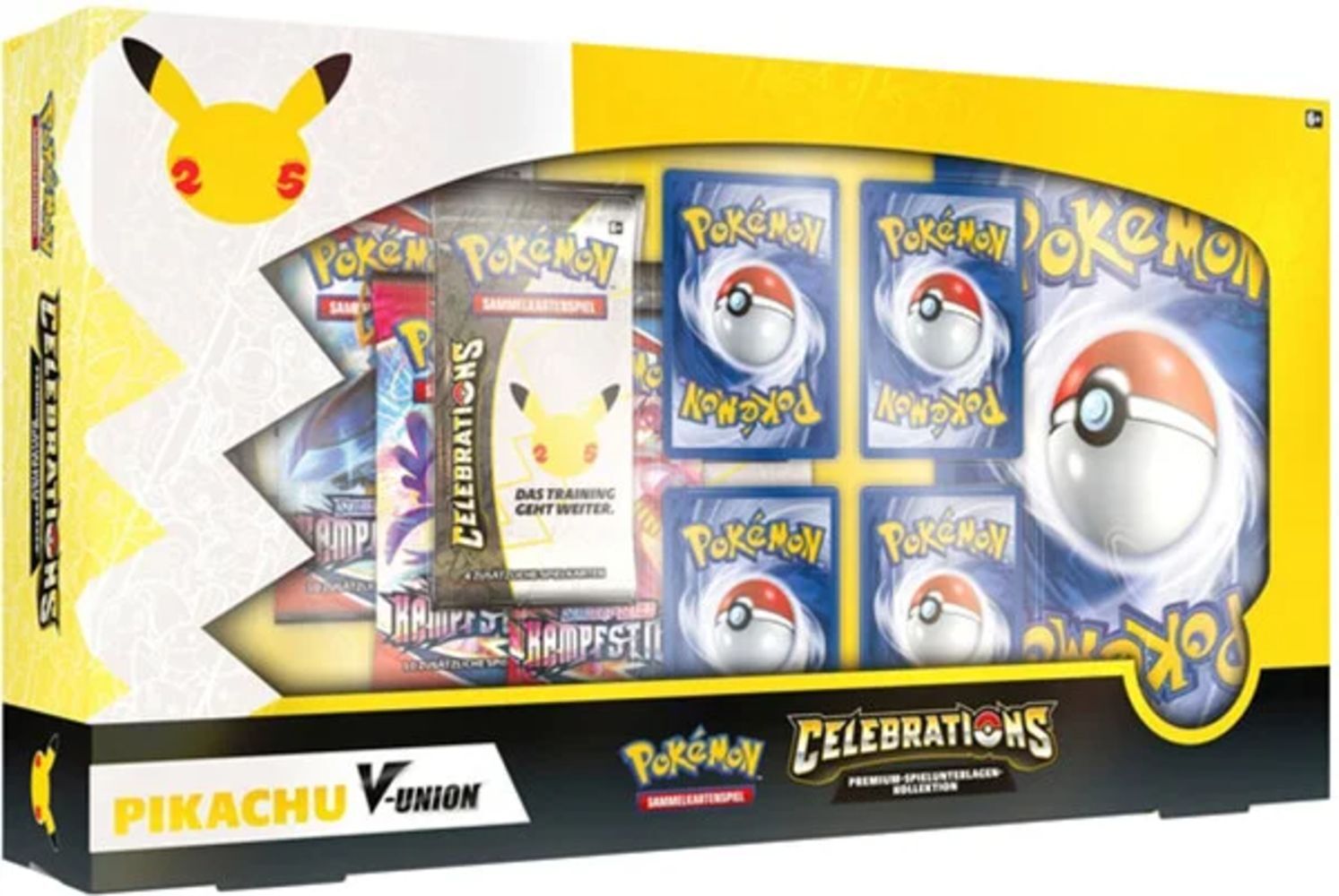 Pokémon 25th Anniversary Celebrations Premium-Spielunterlagen-Kollektion Pikachu V-UNION - DE Pokémon 25th Anniversary Celebrations Premium-Spielunterlagen-Kollektion Pikachu V-UNION - DE