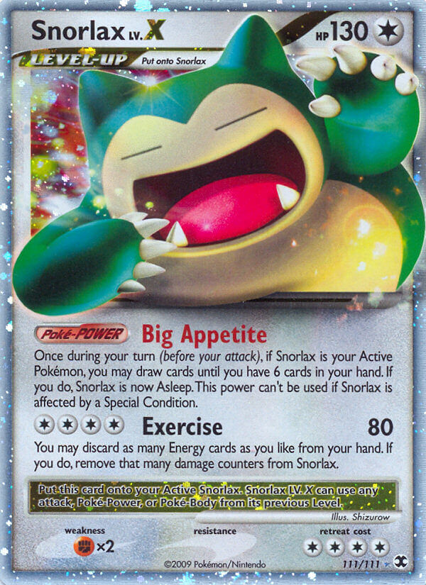 Snorlax LV.X - 111/111 - EN Snorlax LV.X - 111/111 - EN