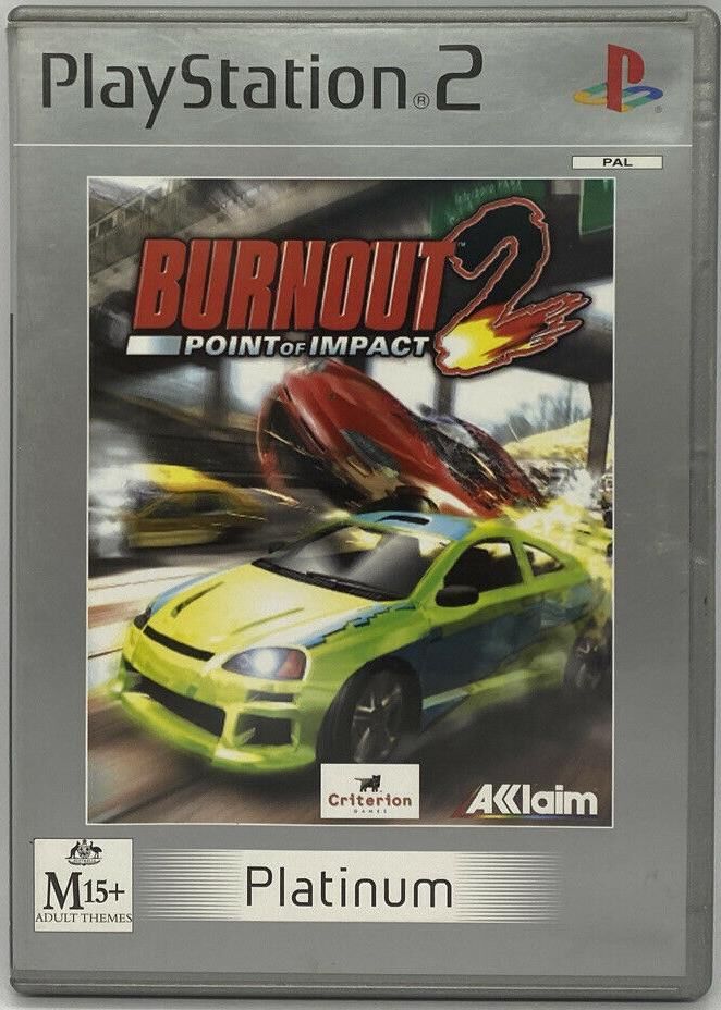 Burnout 2 Point of Impact [Platinum] - OVP - PS2