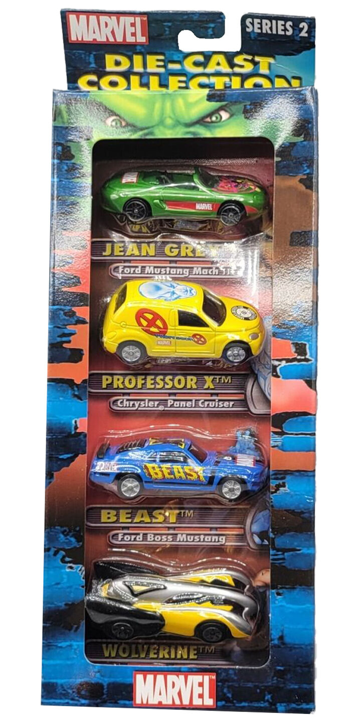 Marvel Die Cast Collection 2003 Series 2: Jean Grey, Professor X, Beast, Wolverine Marvel Die Cast Collection 2003 Series 2: Jean Grey, Professor X, Beast, Wolverine