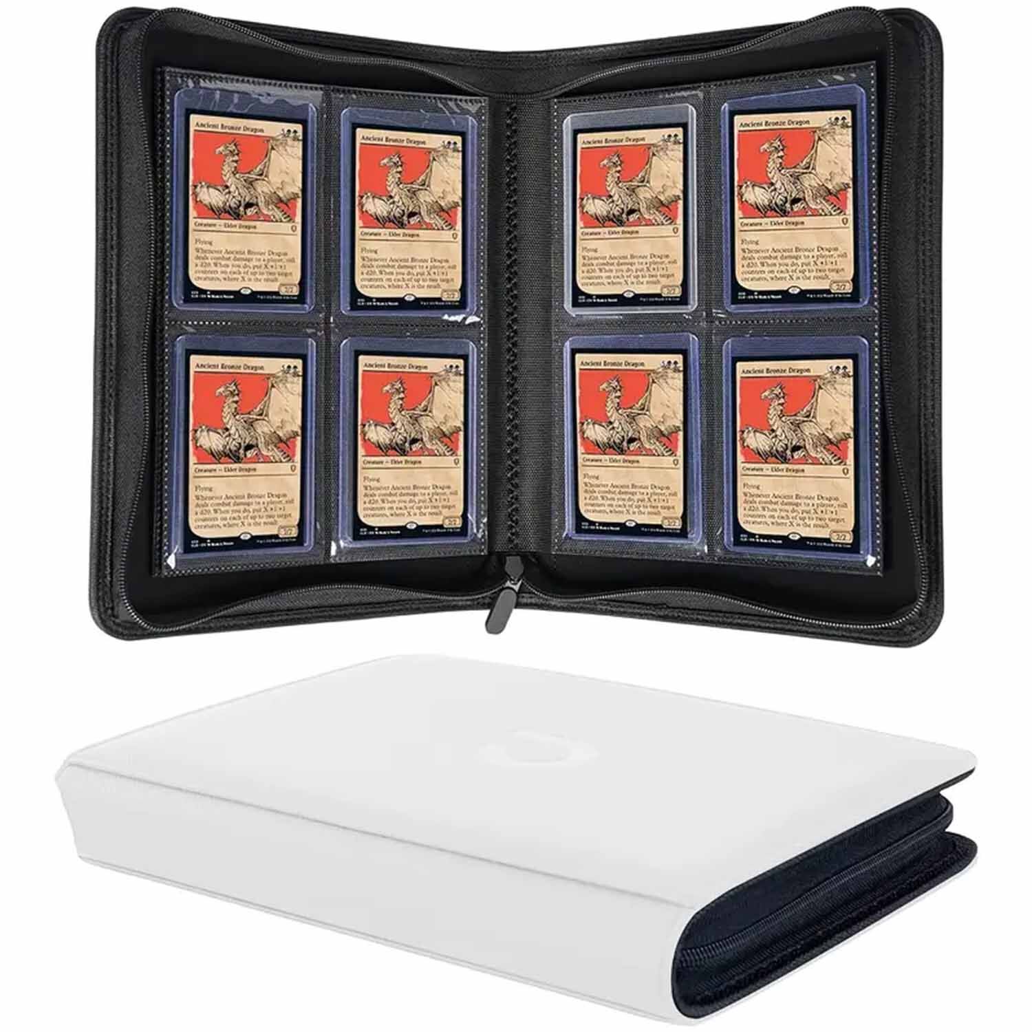 Toploader Binder Order Weiss (4-Pocket)