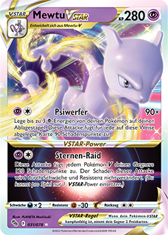 Mewtu VSTAR - 031/078 - Pokémon TCG - Near Mint - DE