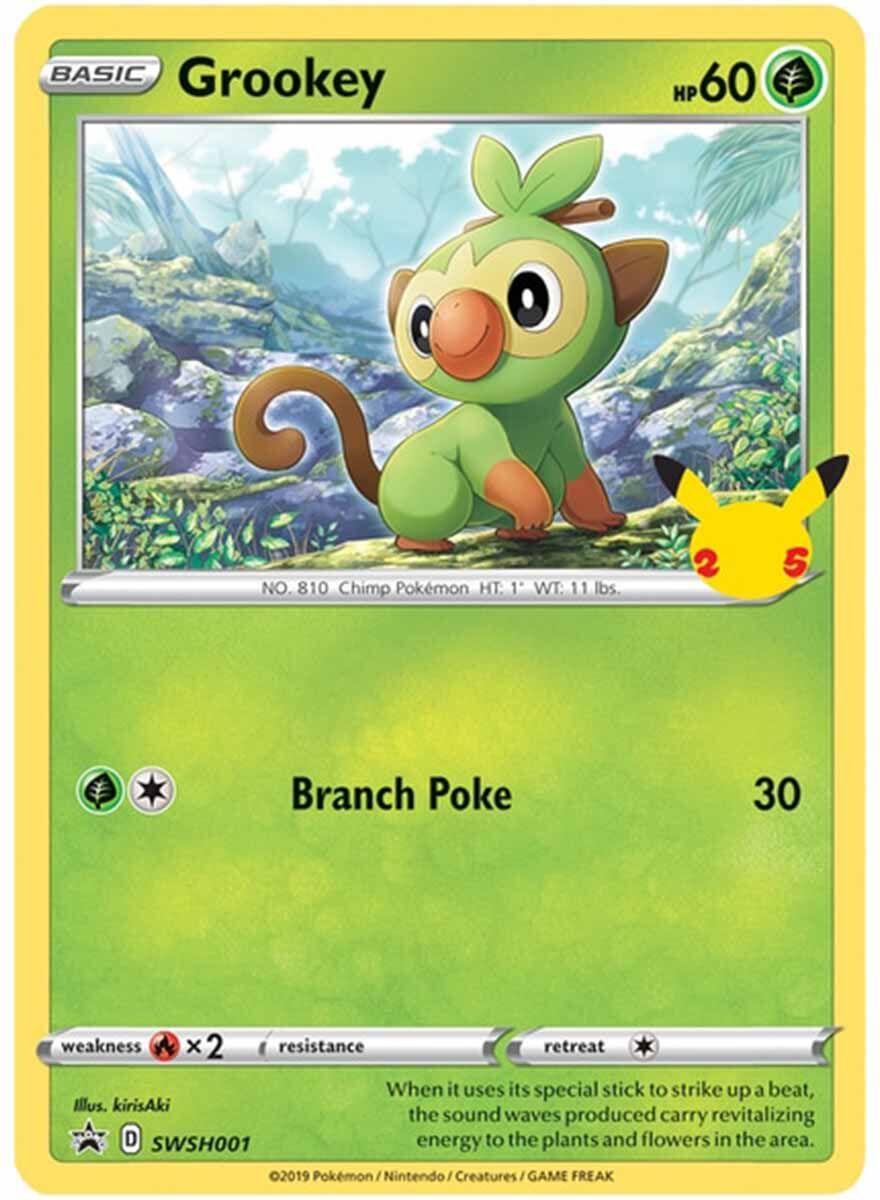 Pokémon 25th Anniversary Galar Starters 3 Pack Jumbo Promos - EN