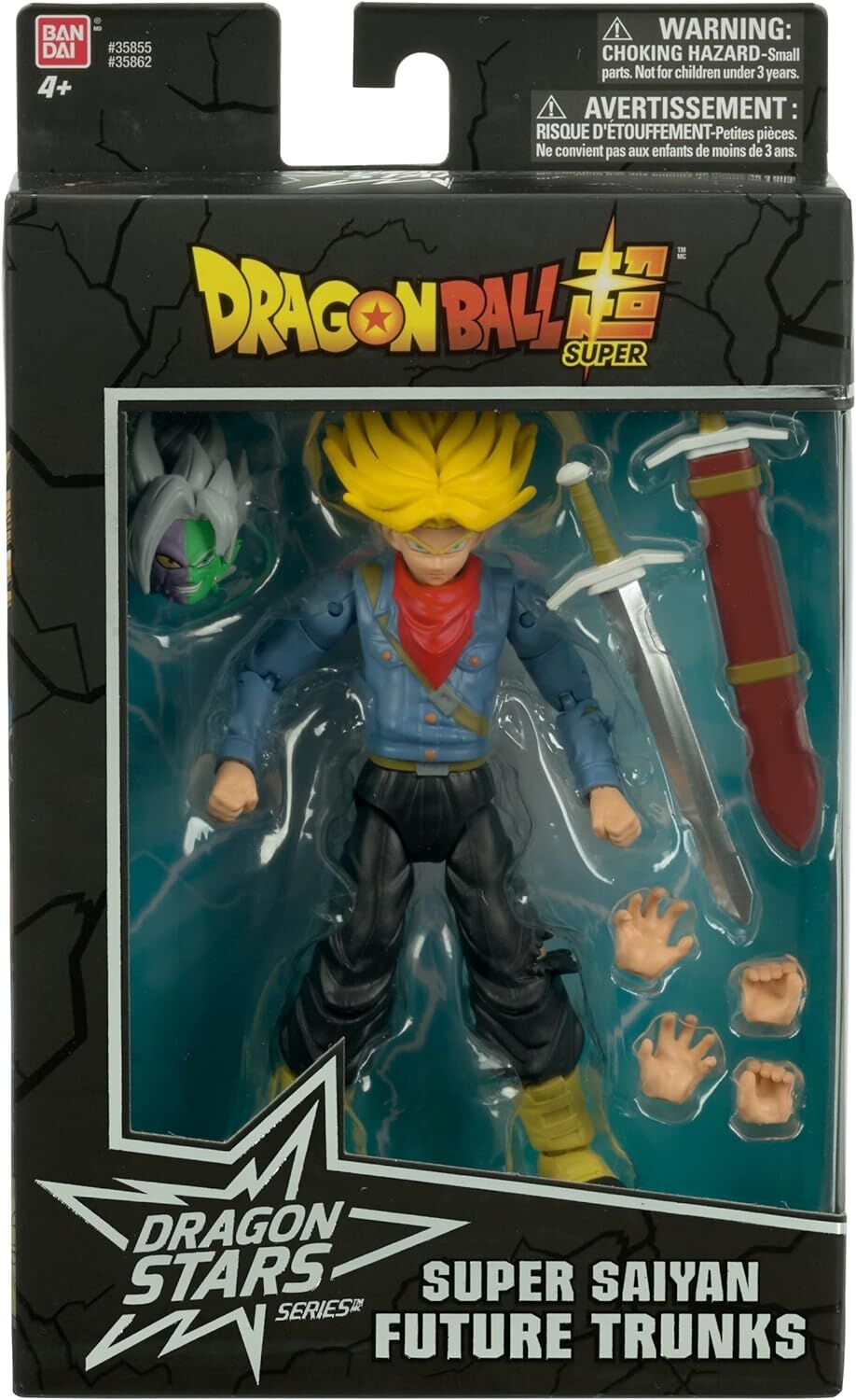 Dragon Ball Super Dragon Stars Series 9 Super Saiyan Future Trunks Action Figure [Build-a-Figure]