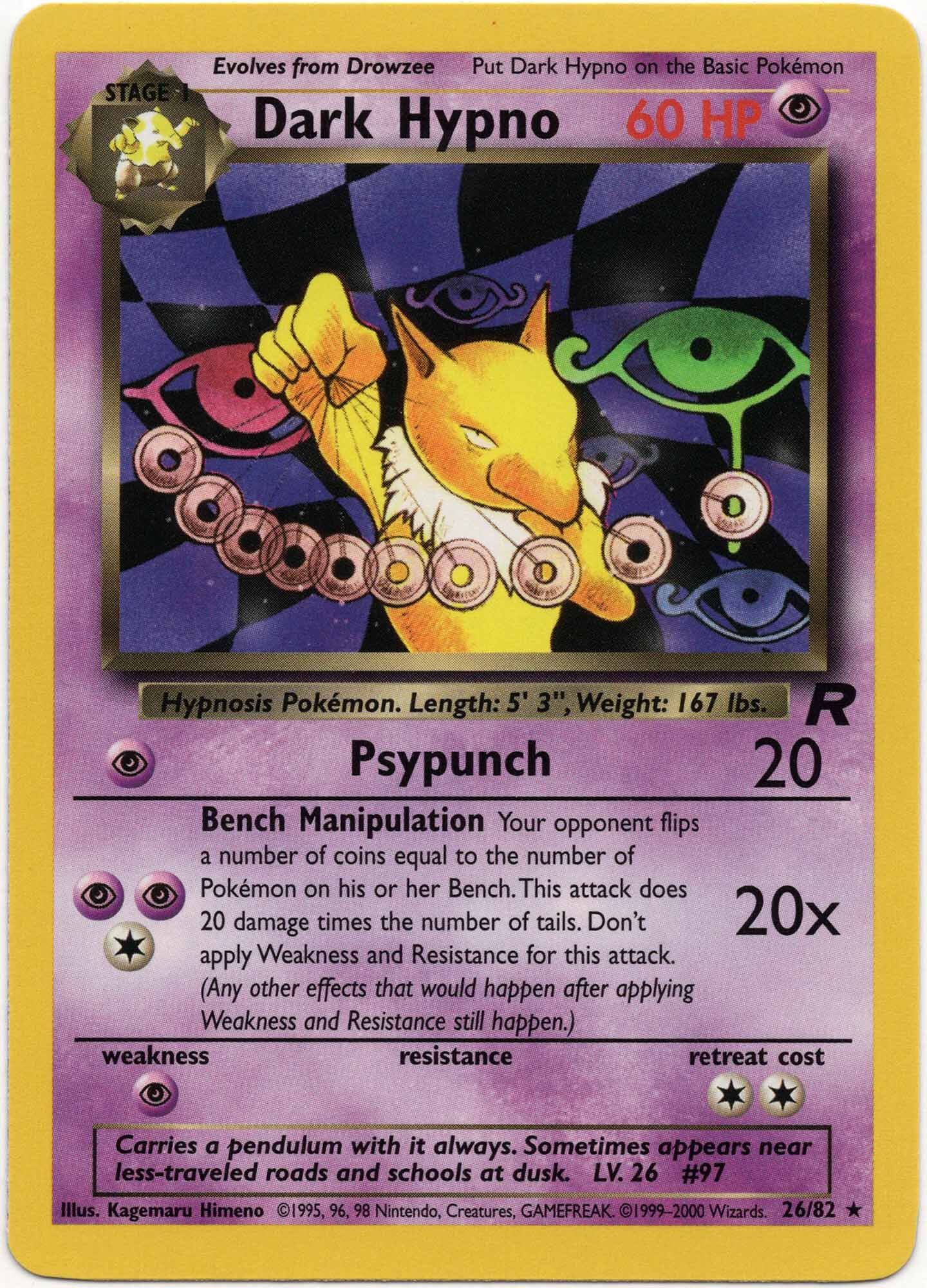 Dark Hypno - 26/82 - Pokémon TCG