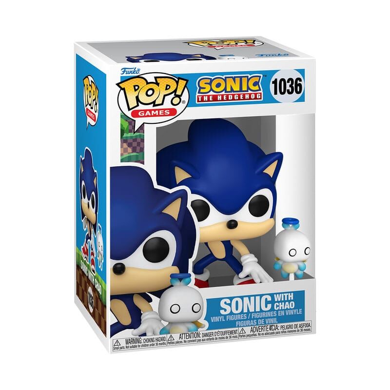 Sonic The Hedgehog POP & Buddy! Games Vinyl Figur Shadow w/Chao 9cm