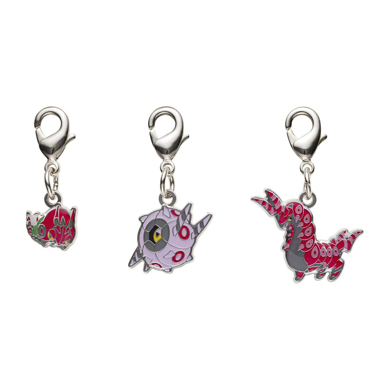 Pokemon Center - Venipede, Whirlipede, Scolipede Schlüsselanhänger - 3 Stück Pokemon Center - Venipede, Whirlipede, Scolipede Schlüsselanhänger - 3 Stück