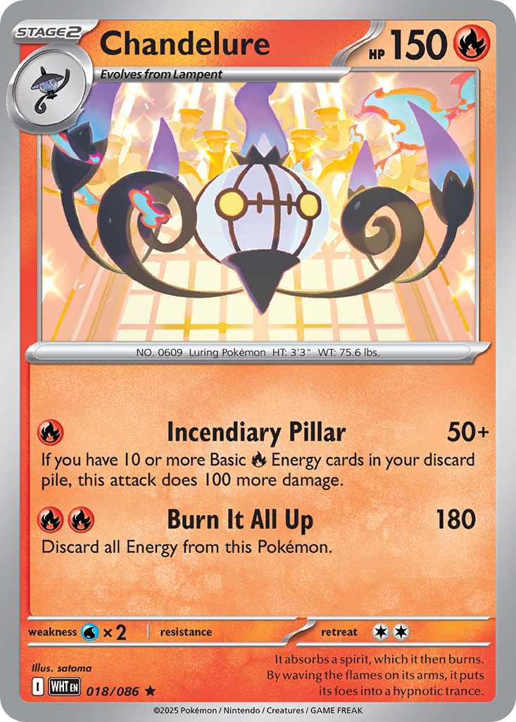 Chandelure - 018/086 - EN Chandelure - 018/086 - EN