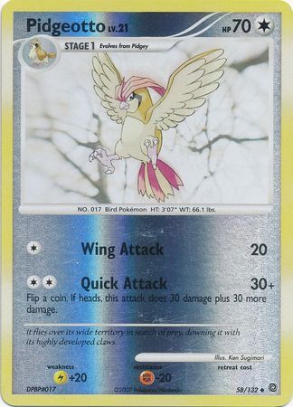 Pidgeotto - 58/132 - Reverse Holo - EN Pidgeotto - 58/132 - Reverse Holo - EN