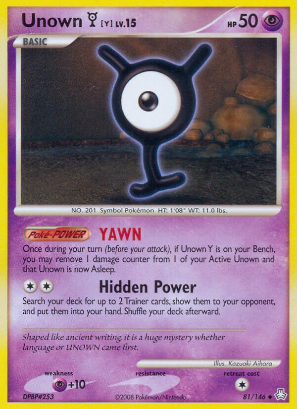 Unown Y - 81/146 - EN Unown Y - 81/146 - EN