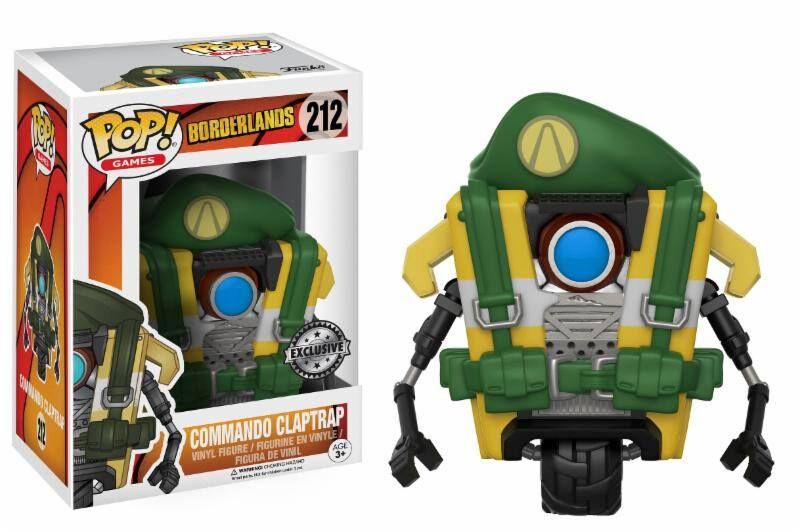 Borderlands POP! Games Vinyl Figur Commando Claptrap 9 cm