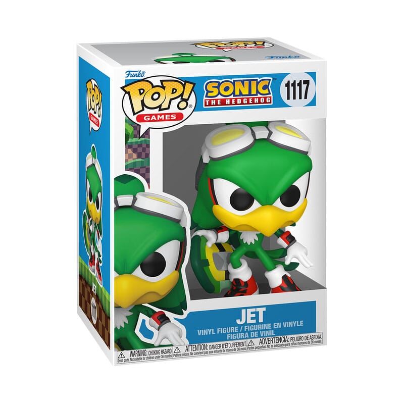 Sonic The Hedgehog POP! #1117 - Games Vinyl Figure Jet the Hawk w/Board 9cm