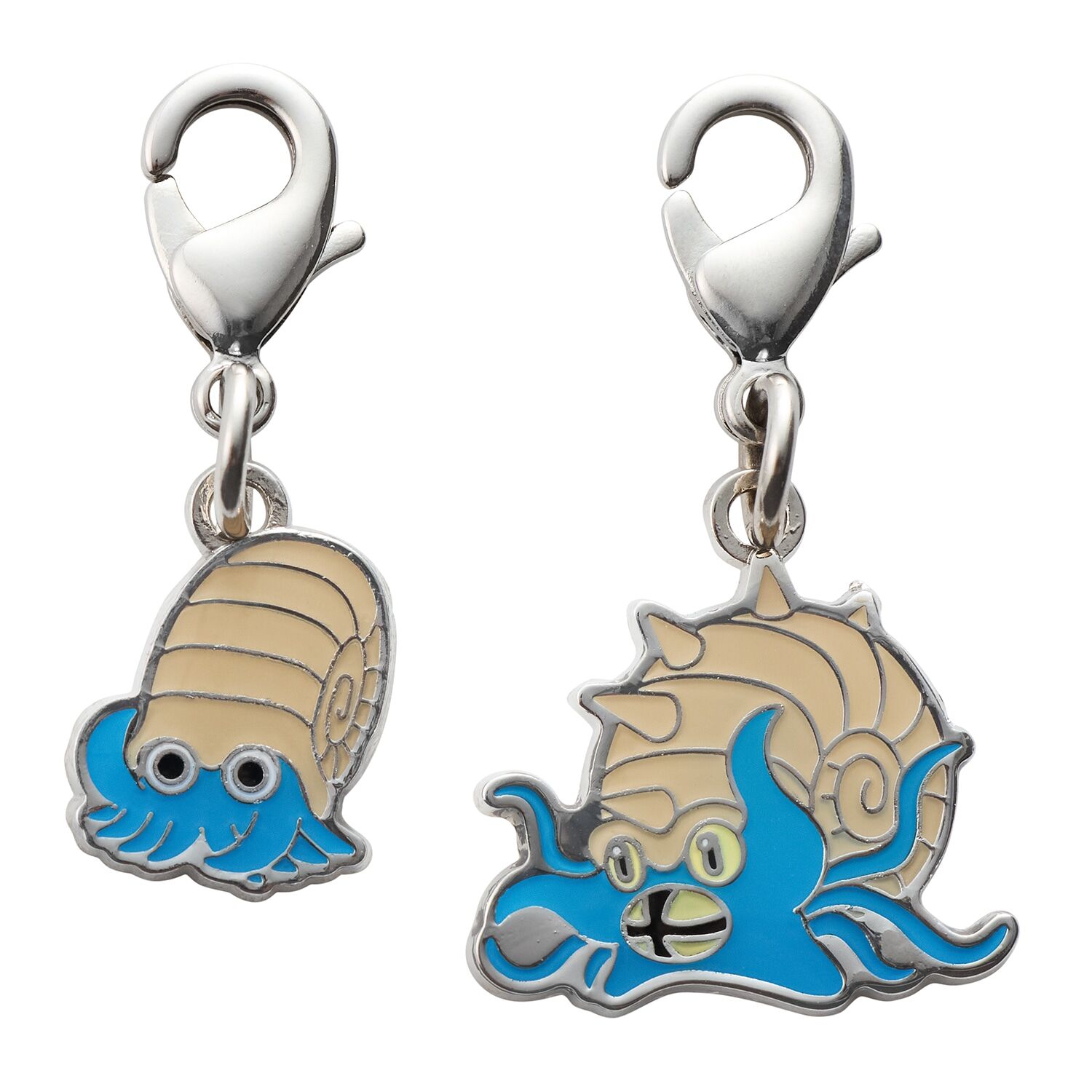 Pokemon Center - Omanyte & Omastar Schlüsselanhänger - 2 Stück