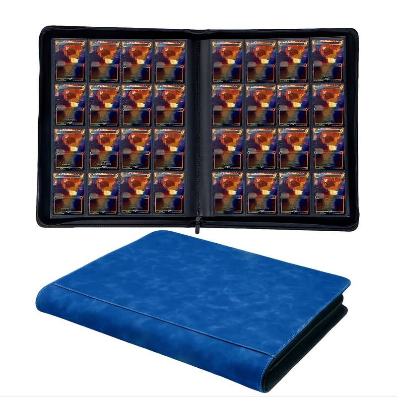 Mega ZipBinder Ordner 16-Pocket Marmor Blau (1024 Cards)