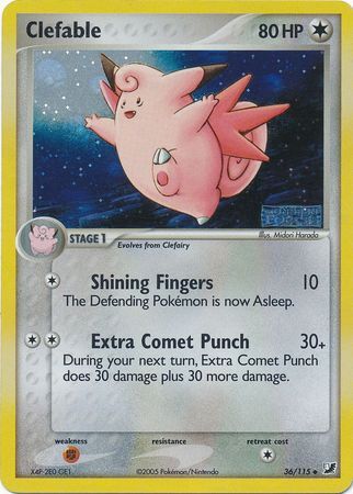 Clefable - 36/115 - Reverse Holo - EN Clefable - 36/115 - Reverse Holo - EN