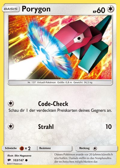 Porygon 103/147 - Pokémon TCG