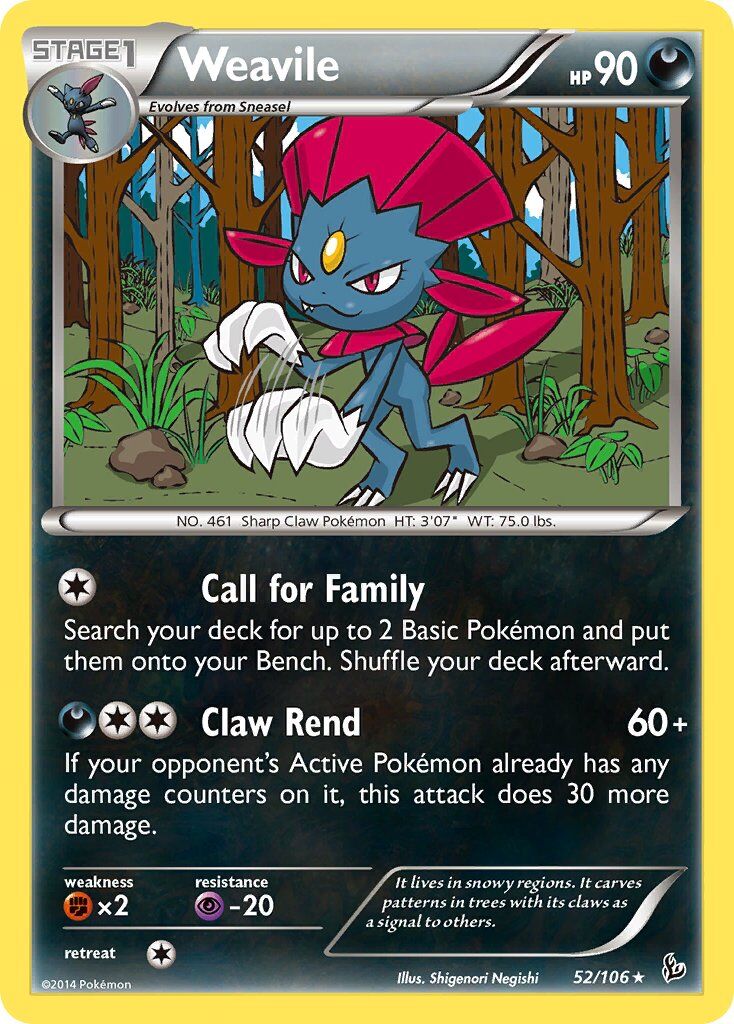 Weavile - 52/106 - EN Weavile - 52/106 - EN