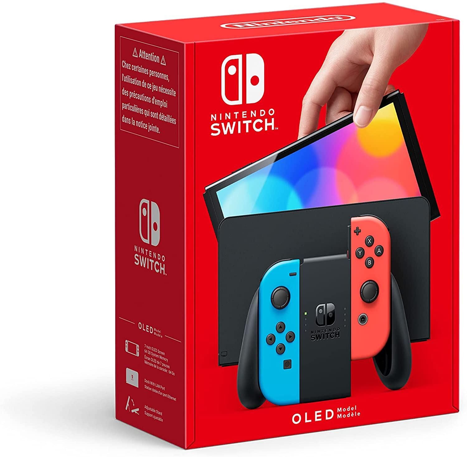 Nintendo Switch OLED With Blue And Red Joy-Con - Nintendo Switch - EN