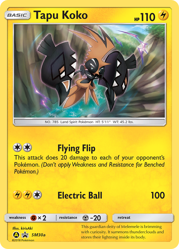 Tapu Koko - SM30a/SM30a - EN Tapu Koko - SM30a/SM30a - EN