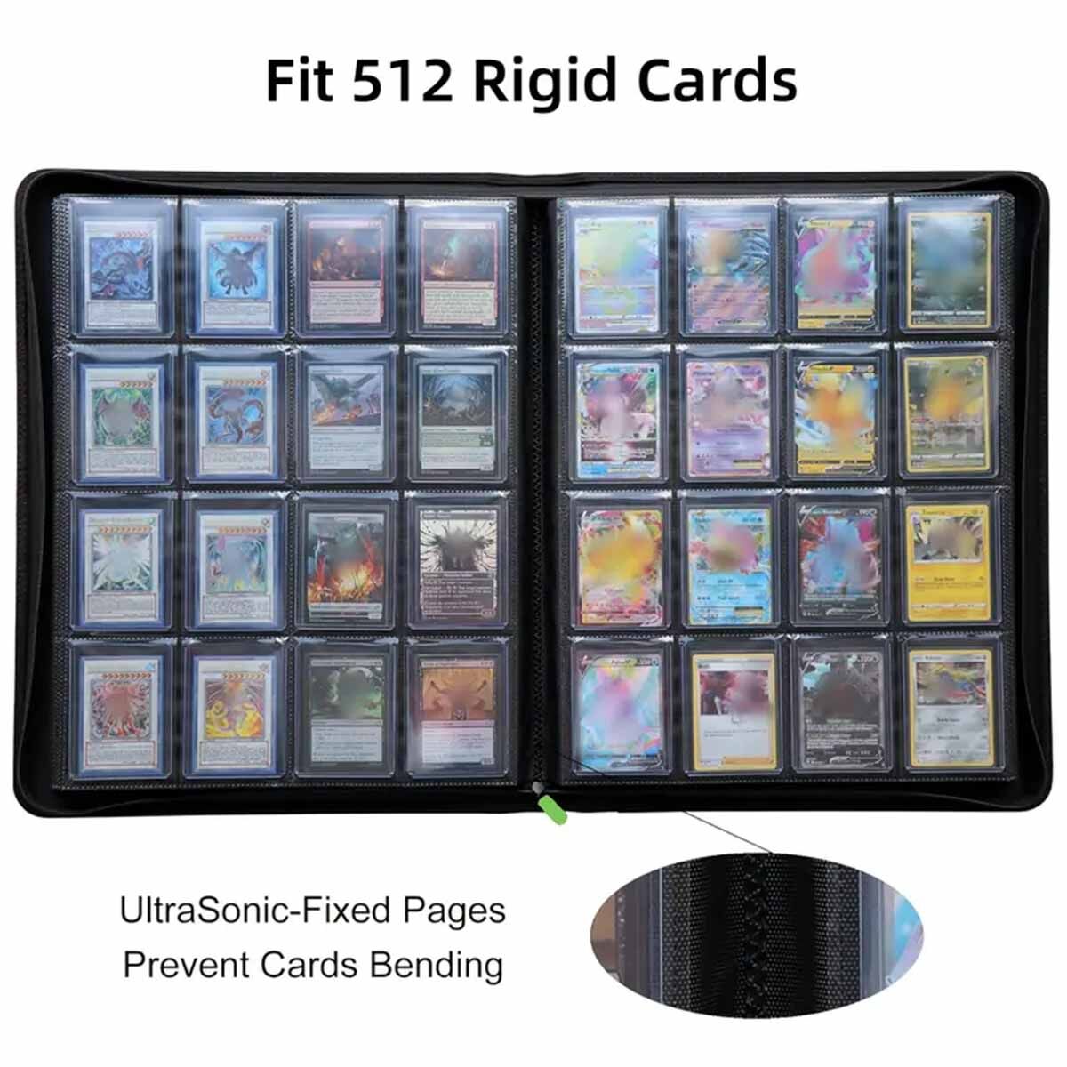 Mega Toploader Binder Order Grün (512 Cards)