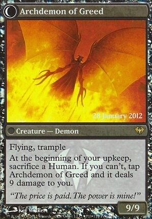 Ravenous Demon - 2012 Prerelease Promo Holo - MTG - Near Mint - EN