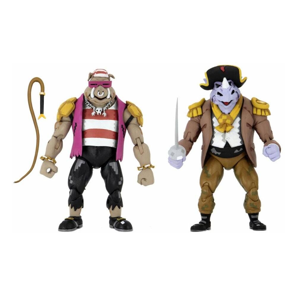 Teenage Mutant Ninja Turtles: Turtles in Time Actionfiguren 2er-Pack Pirate Rocksteady & Bebop 18 cm Teenage Mutant Ninja Turtles: Turtles in Time Actionfiguren 2er-Pack Pirate Rocksteady & Bebop 18 cm