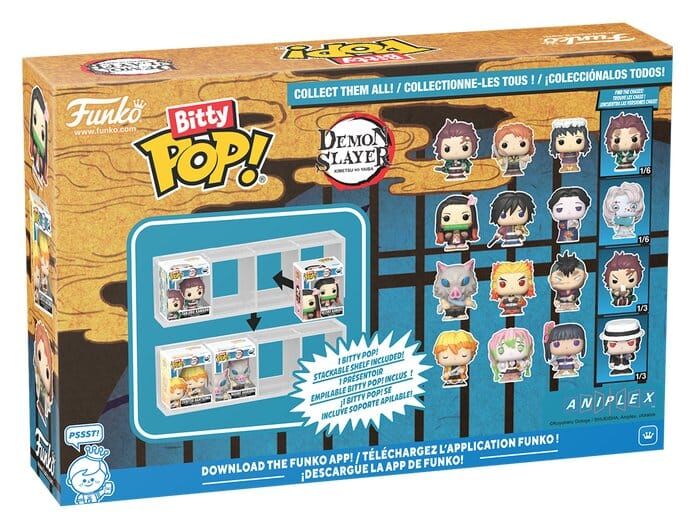 Demon Slayer: Kimetsu no Yaiba Bitty POP! Vinyl Figuren 4er-Pack Zenitsu 2,5 cm