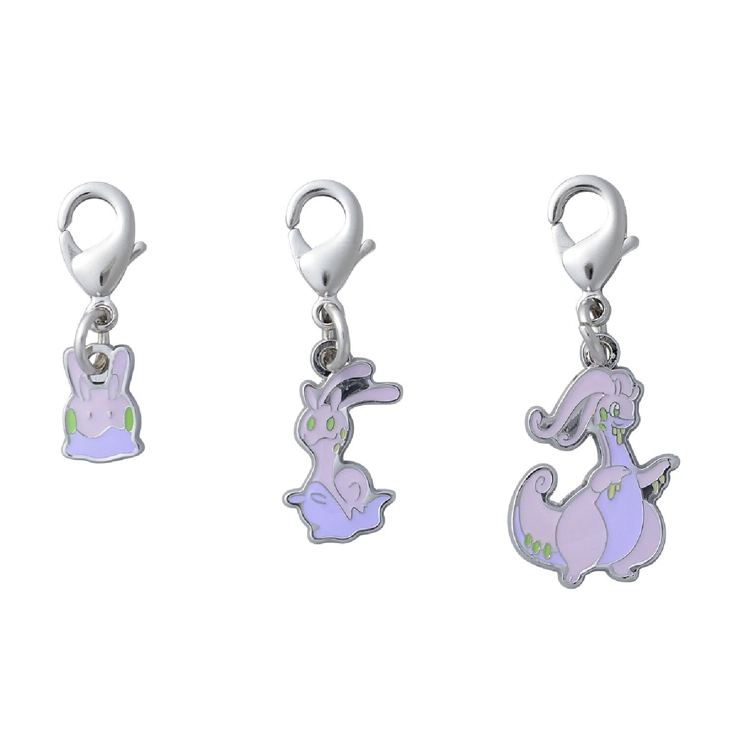 Pokemon Center - Goomy, Sliggoo, Goodra Schlüsselanhänger - 3 Stück