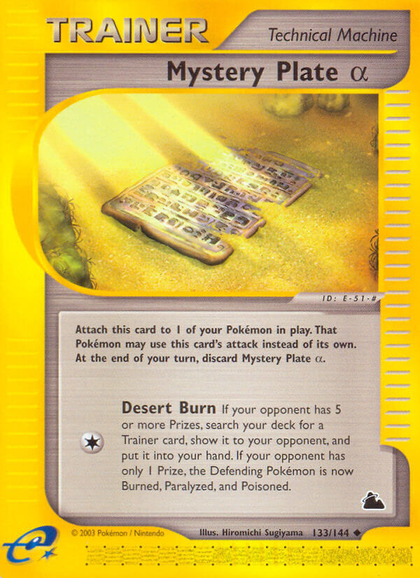Mystery Plate ⍺ - 133/144 - EN Mystery Plate ⍺ - 133/144 - EN