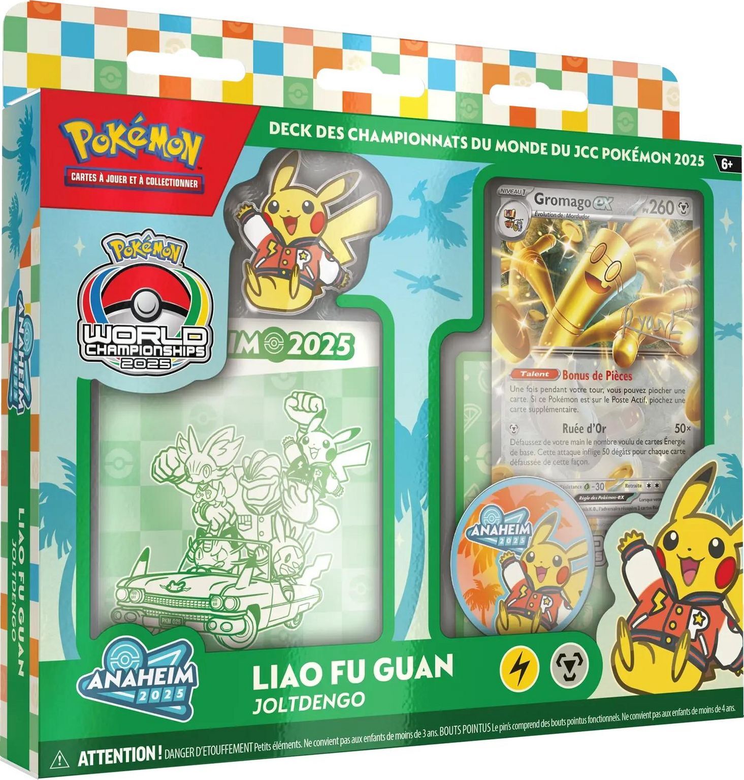 Pokémon JCC: Deck des Championnats du Monde 2025 - Liao Fu Guan - Gromago ex - FR Pokémon JCC: Deck des Championnats du Monde 2025 - Liao Fu Guan - Gromago ex - FR