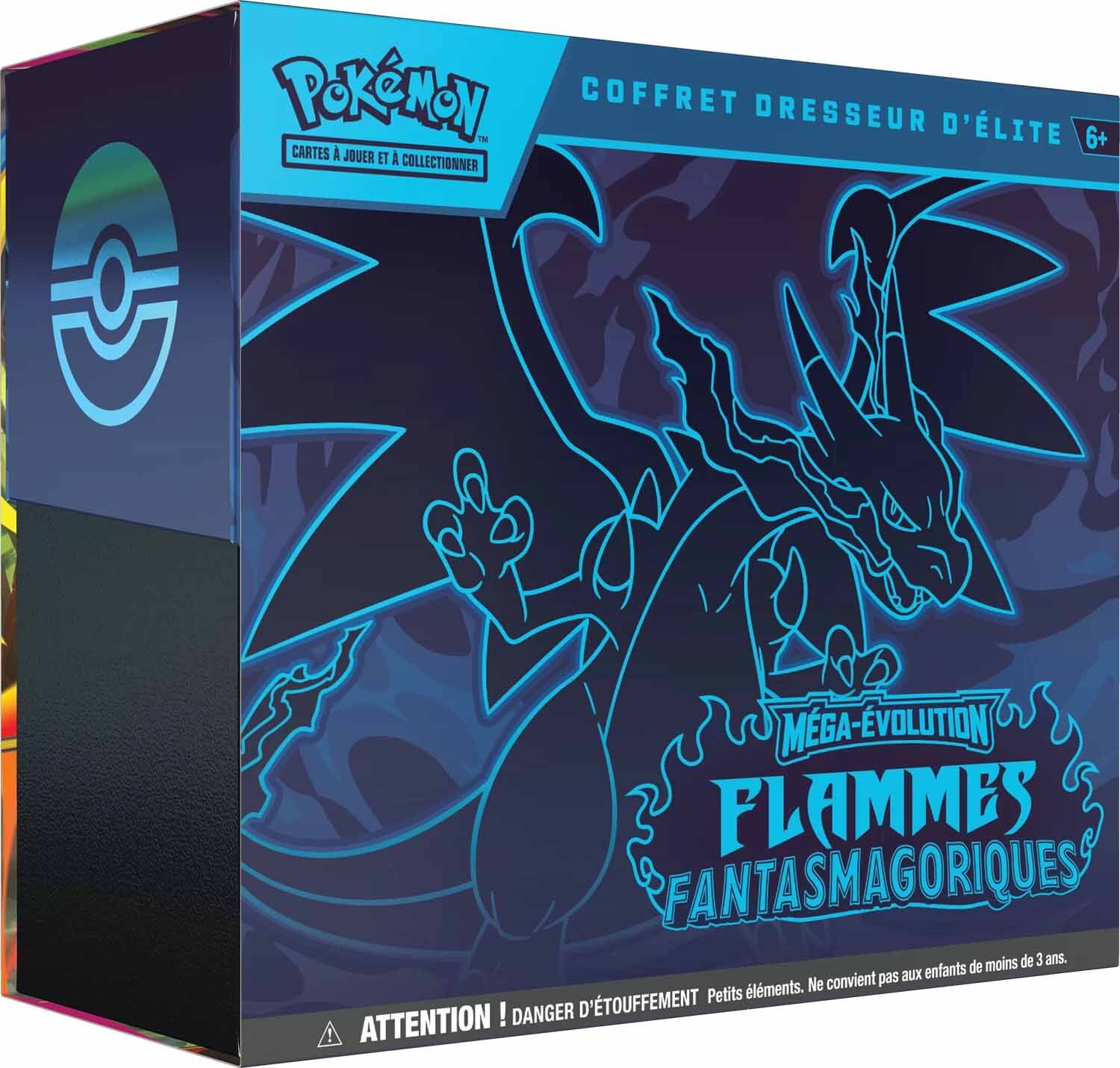 Pokémon JCC: Méga Évolution - Flammes Fantasmagoriques Coffret Dresseur d'Élite - FR Pokémon JCC: Méga Évolution - Flammes Fantasmagoriques Coffret Dresseur d'Élite - FR
